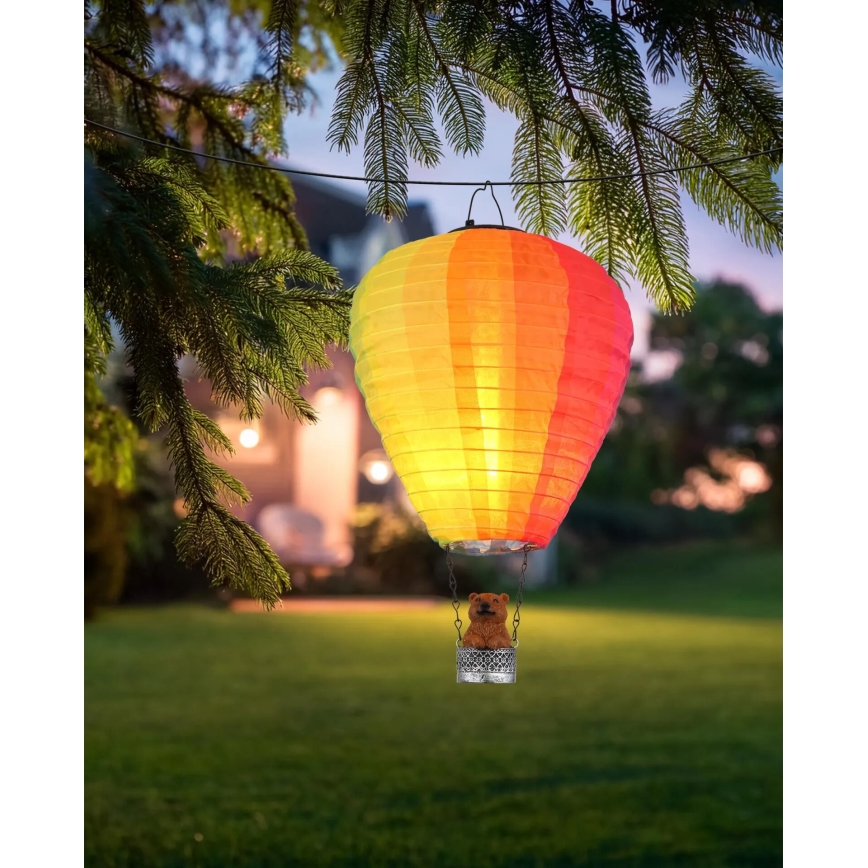 Globo - LED Riipus aurinkokennokoriste 24xLED/0,06W/3V IP44 Lentävä ilmapallo