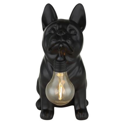 Globo - LED-aurinkovalaisin LED/3V IP44 300 mAh musta koira