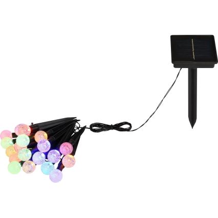 Globo - LED RGB Solar ketju 20xLED/0,06W/3V 770 cm IP44