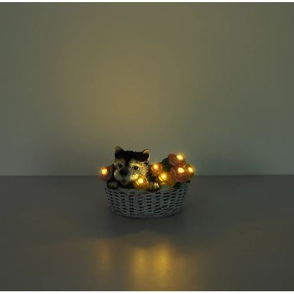 Globo - LED-aurinkovalaisin LED/1,2V IP44 300 mAh koira