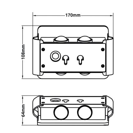 Globo - LED aurinkovalo LED/1W/3,2V 3000K IP54
