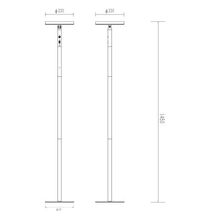 Globo - LED aurinkokäyttöinen lamppu LED/6W/3,7V IP54 4400 mAh