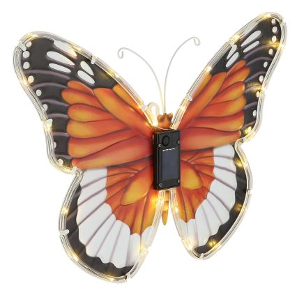 Globo - LED-aurinkovalaisin LED/3V IP44 200 mAh perhonen