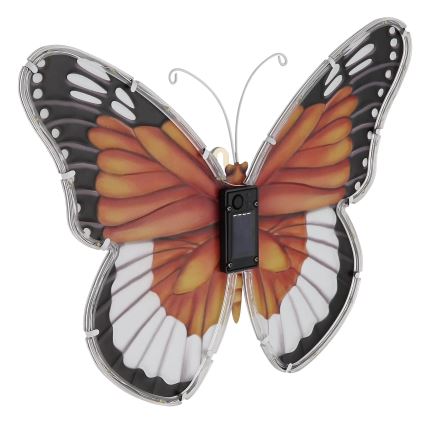 Globo - LED-aurinkovalaisin LED/3V IP44 200 mAh perhonen