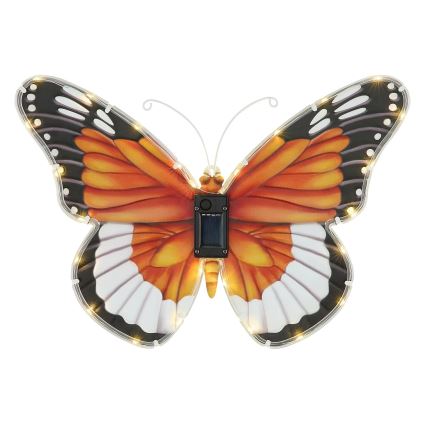 Globo - LED-aurinkovalaisin LED/3V IP44 200 mAh perhonen