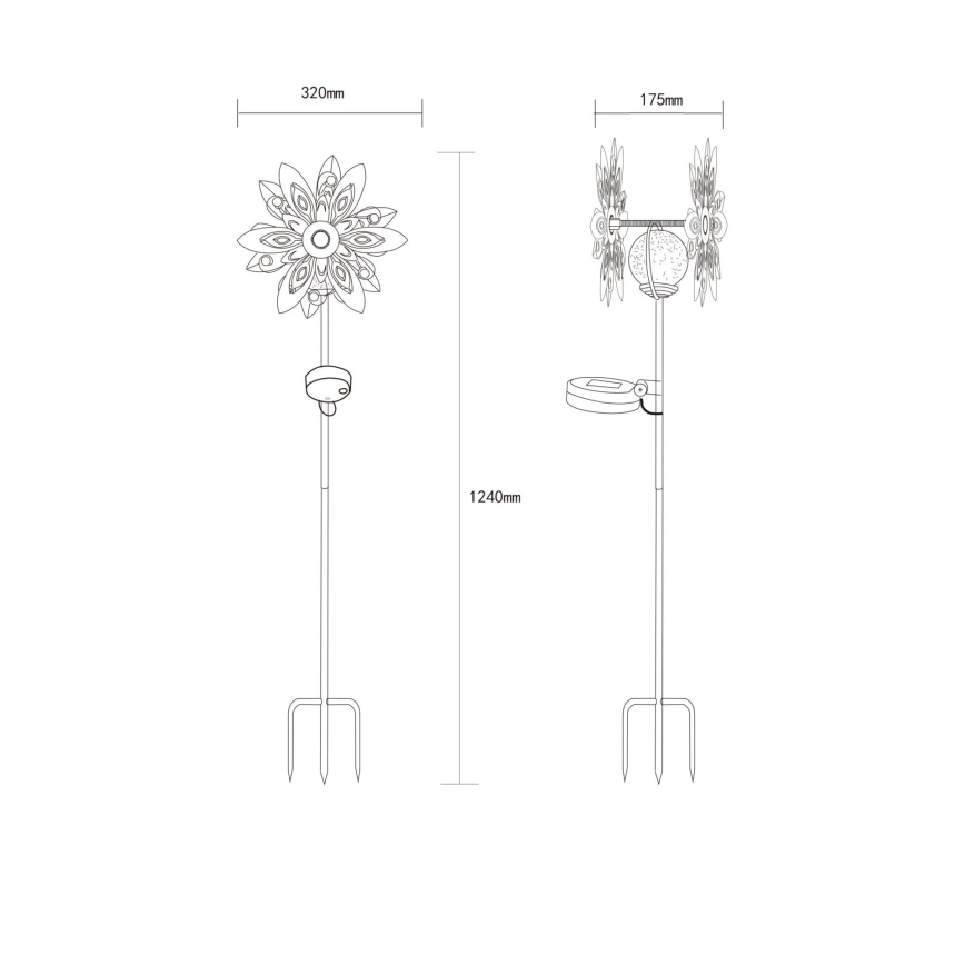 Globo - LED aurinkokoriste LED/0,02W/3V IP44 300 mAh