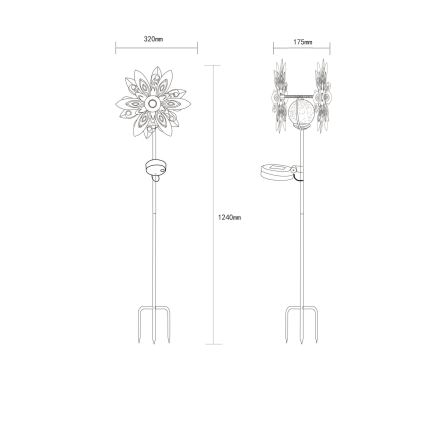 Globo - LED aurinkokoriste LED/0,02W/3V IP44 300 mAh