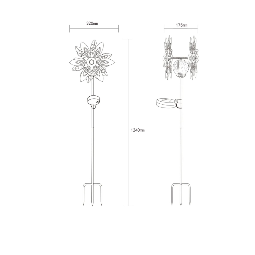 Globo - LED aurinkokoriste LED/0,02W/3V IP44 300 mAh