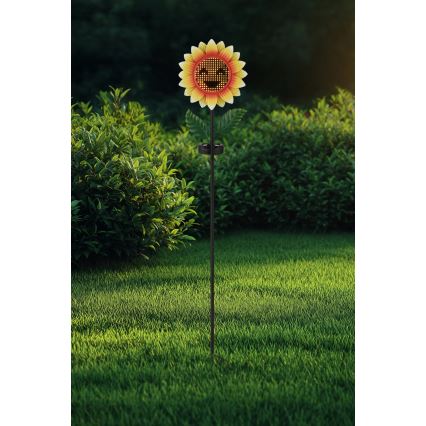 Globo - kukkamallinen LED-aurinkovalaisin 200xLED/3V IP44 600 mAh