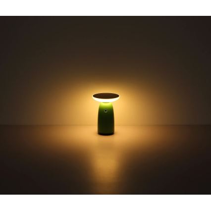 Globo - LED himmennettävä aurinkokosketuslamppu LED/10W/3,7V IP54 3600 mAh vihreä