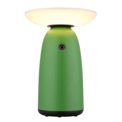 Globo - LED himmennettävä aurinkokosketuslamppu LED/10W/3,7V IP54 3600 mAh vihreä