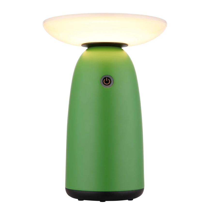 Globo - LED himmennettävä aurinkokosketuslamppu LED/10W/3,7V IP54 3600 mAh vihreä