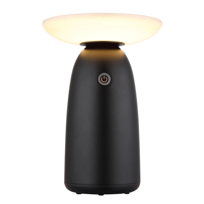 Globo - LED himmennettävä aurinkokosketuslamppu LED/10W/3,7V IP54 3600 mAh musta