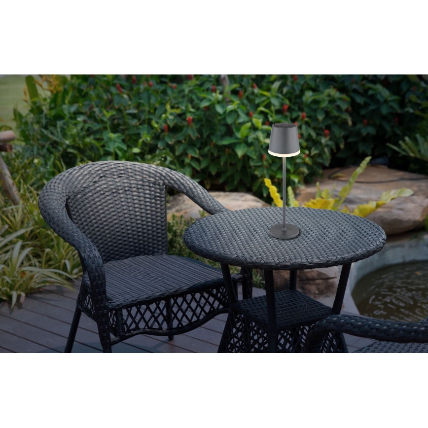 Globo - LED-aurinkovalaistus LED/0,6W/3V 3000K IP44 1200 mAh antrasiitti