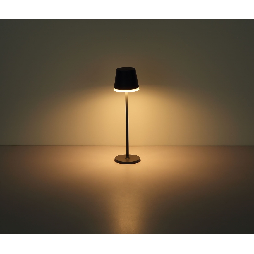 Globo - LED-aurinkovalaistus LED/0,6W/3V 3000K IP44 1200 mAh antrasiitti