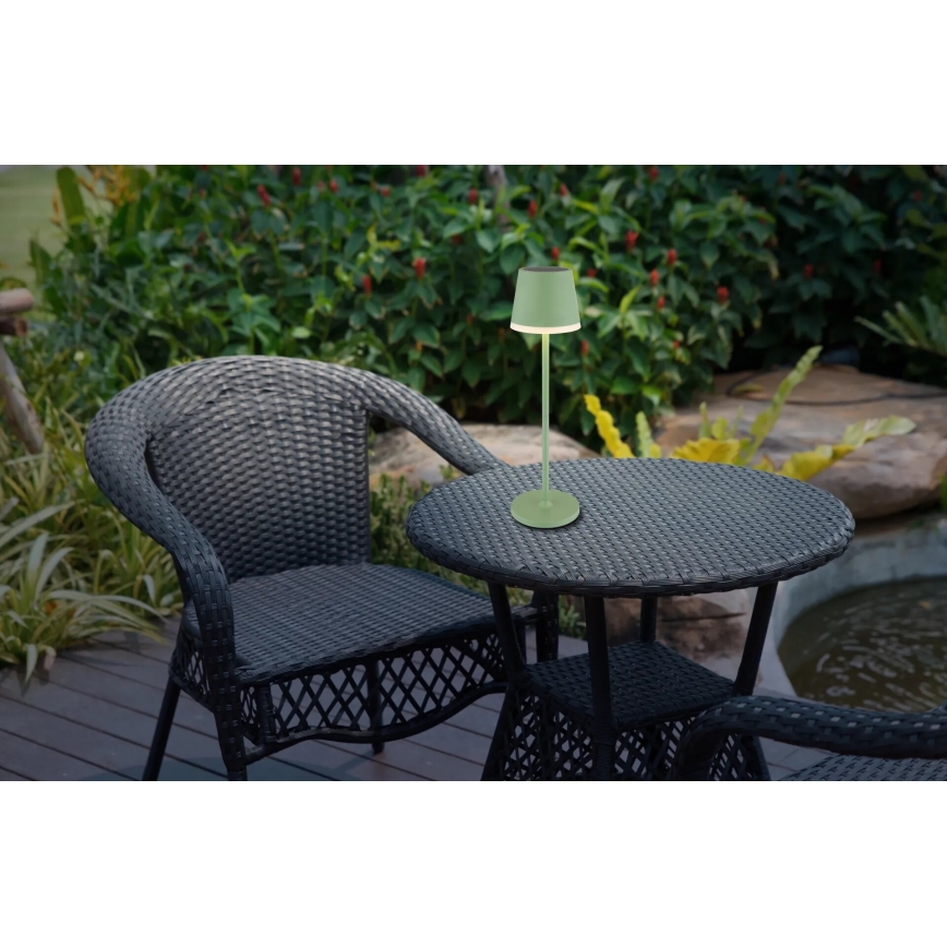 Globo - LED-aurinkovalaistus LED/0,06W/3V 3000K IP44 vihreä