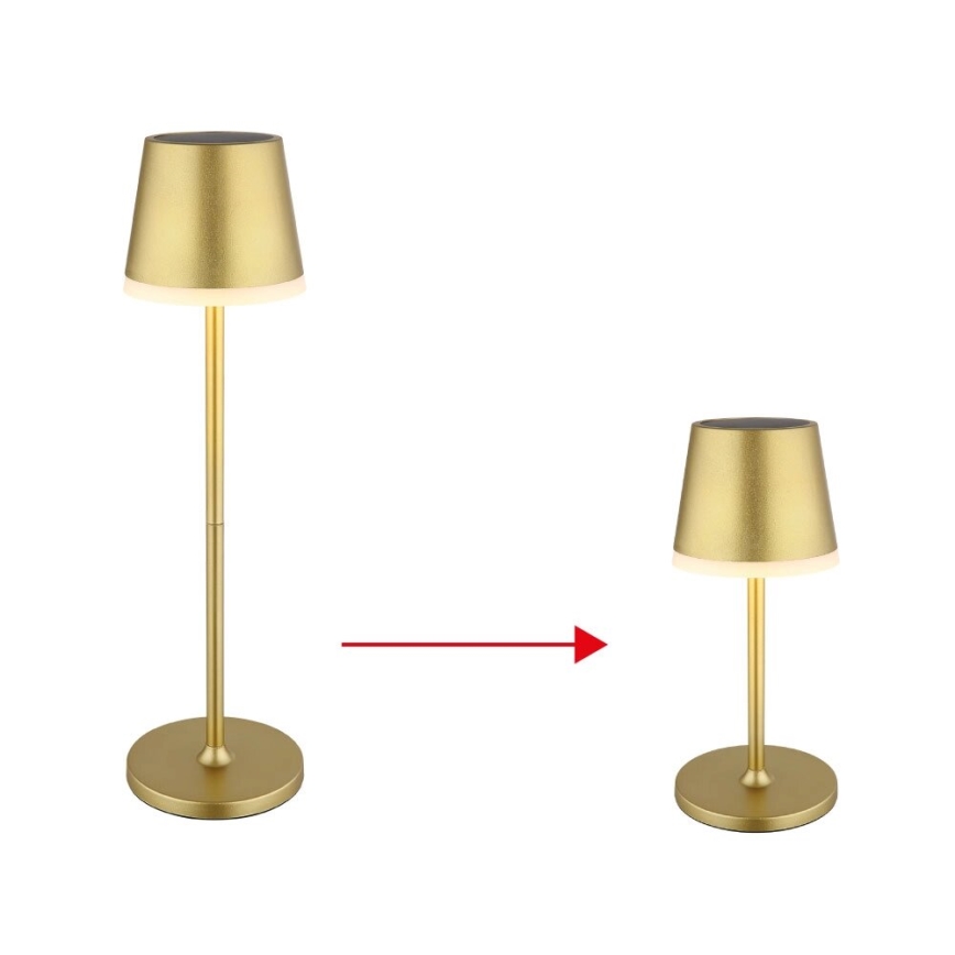 Globo - LED-aurinkovalaistus LED/0,6W/3V 3000K IP44 kulta