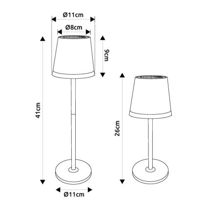 Globo - LED-aurinkovalaistus LED/0,6W/3V 3000K IP44 kulta