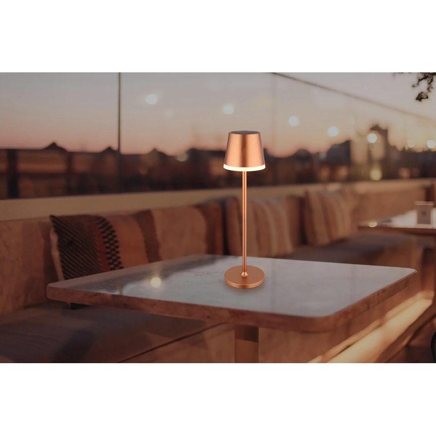 Globo - LED-aurinkovalaistus LED/0,6W/3V 3000K IP44 kupari