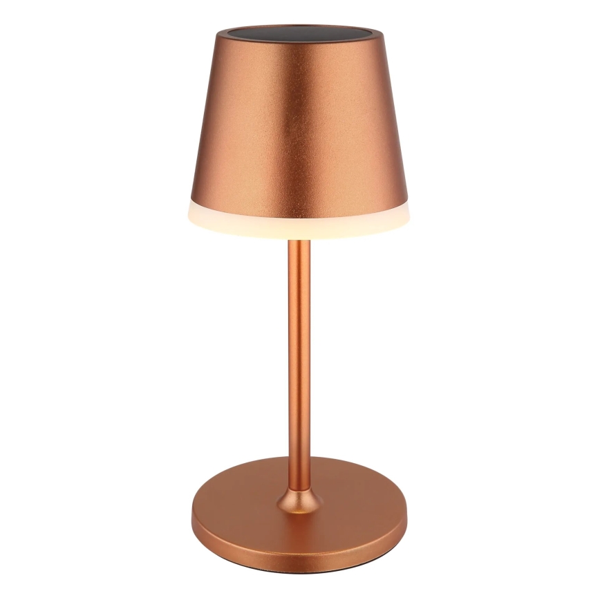 Globo - LED-aurinkovalaistus LED/0,6W/3V 3000K IP44 kupari