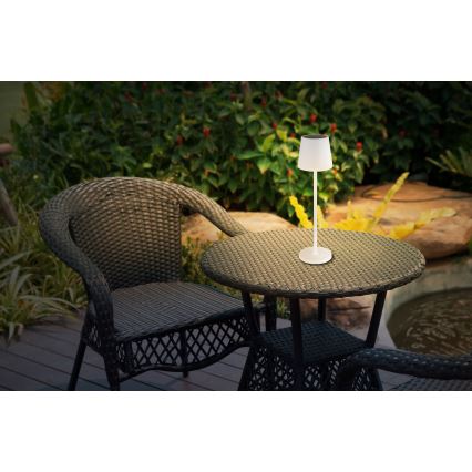 Globo - LED-aurinkovalaistus LED/0,6W/3V 3000K IP44 valkoinen