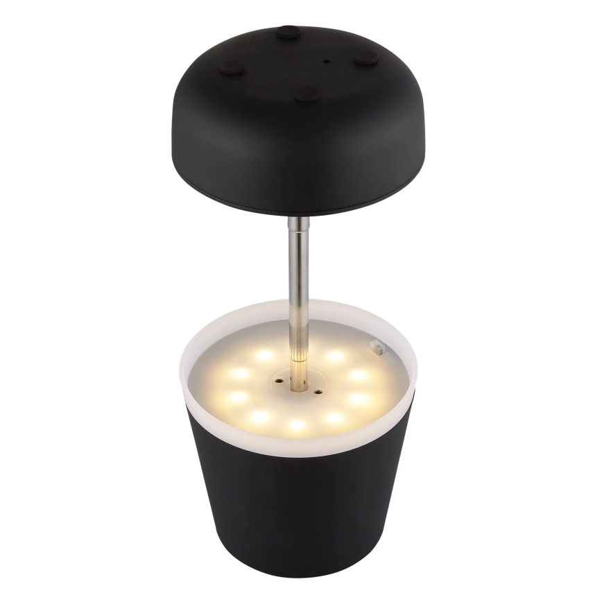 Globo - LED aurinkokennovalo 10xLED/0,06W/3V IP44 800 mAh musta