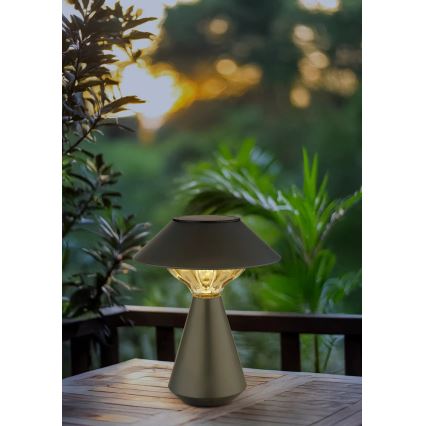 Globo - LED aurinkokäyttöinen lamppu 10xLED/0,06W/1,2V IP44 600 mAh musta