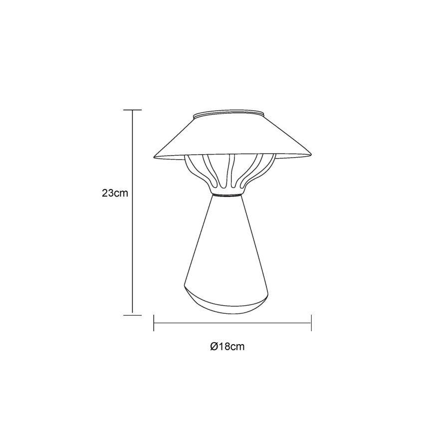 Globo - LED aurinkokäyttöinen lamppu 10xLED/0,06W/1,2V IP44 600 mAh musta