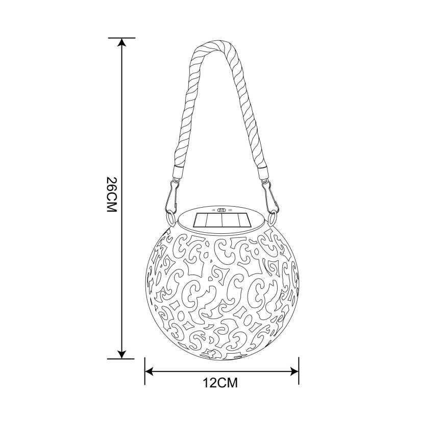 Globo - LED aurinkokäyttöinen valaisin LED/0,06W/3,2V IP44 200 mAh