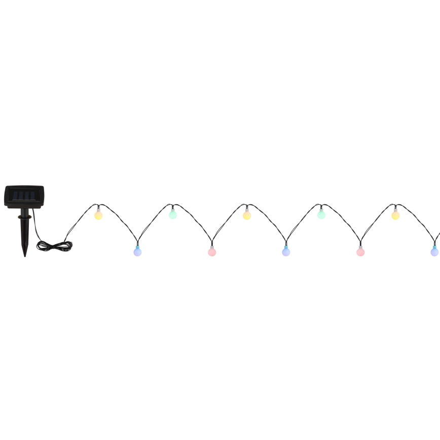 Globo - LED-aurinkovalosarja 20xLED/1,2V IP44 300 mAh 5,8 m
