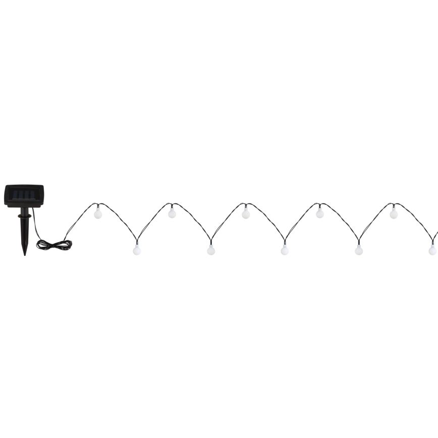 Globo - LED-aurinkovalosarja 20xLED/1,2V IP44 300 mAh 5,8 m