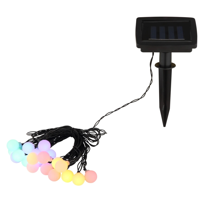 Globo - LED-aurinkovalosarja 20xLED/1,2V IP44 300 mAh 5,8 m