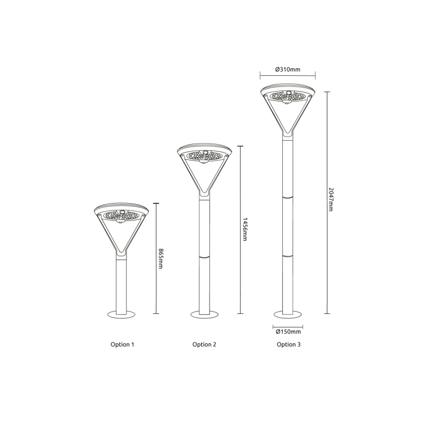 Globo - LED-aurinkovalaisin LED/18W/3,7V 8000 mAh IP54