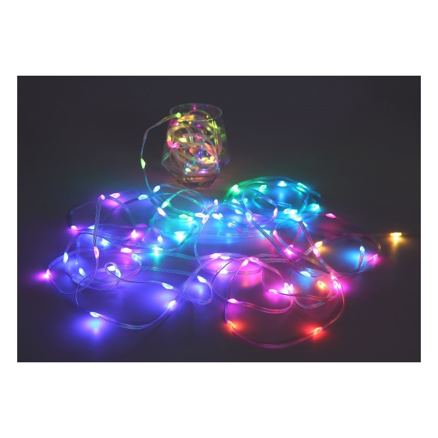 Globo - LED RGB-nauha 100xLED/0,06W/5V 10 m 27 toimintoa
