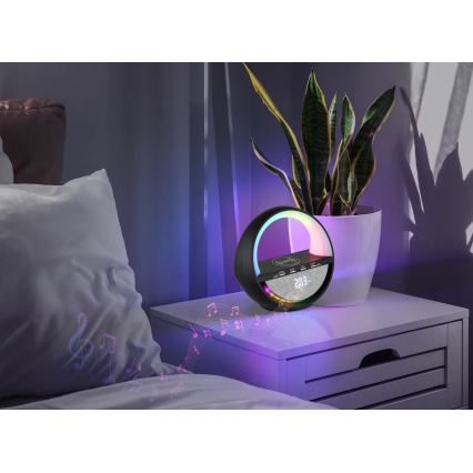 Globo - LED RGB kosketusohjattu ladattava pöytälamppu kaiuttimella LED/3,5W/5V 1800 mAh