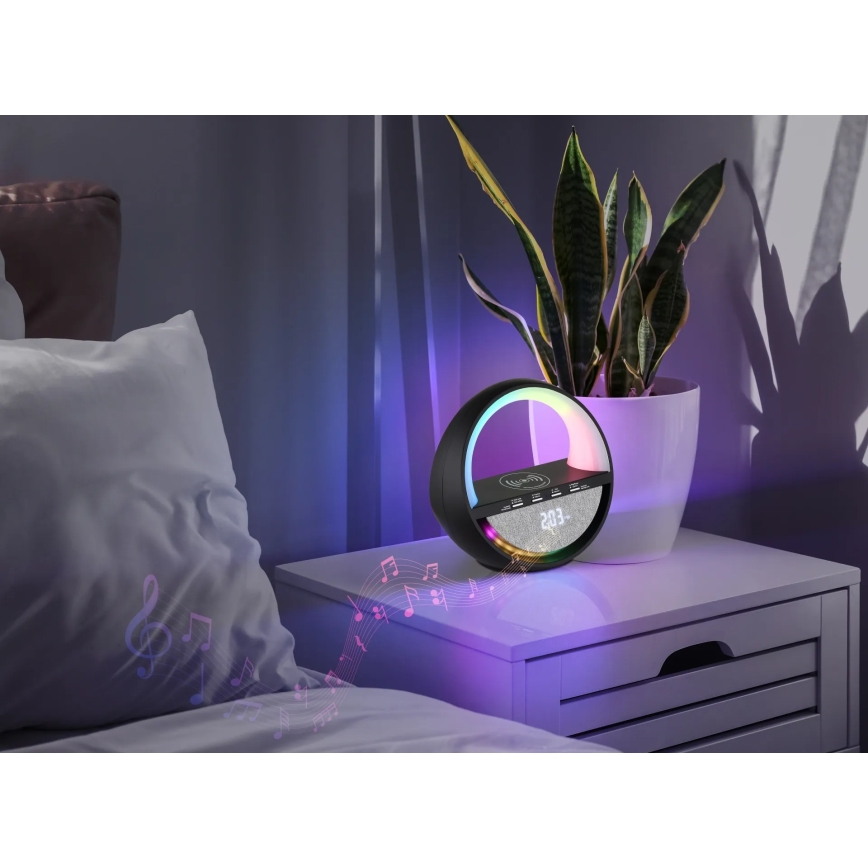 Globo - LED RGB kosketusohjattu ladattava pöytälamppu kaiuttimella LED/3,5W/5V 1800 mAh