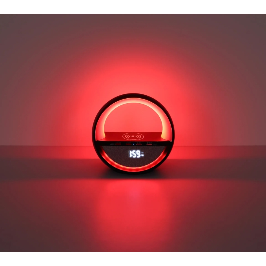 Globo - LED RGB kosketusohjattu ladattava pöytälamppu kaiuttimella LED/3,5W/5V 1800 mAh