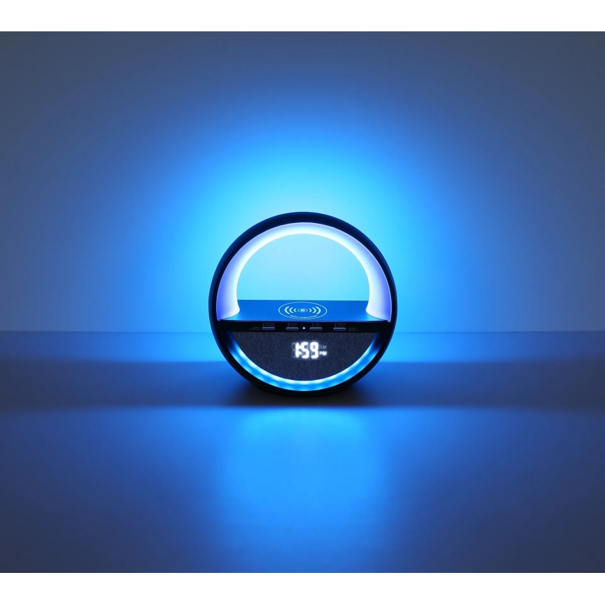 Globo - LED RGB kosketusohjattu ladattava pöytälamppu kaiuttimella LED/3,5W/5V 1800 mAh
