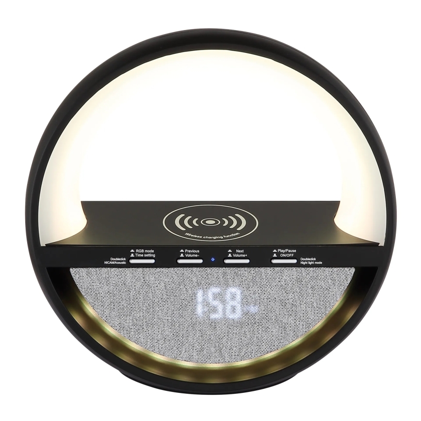 Globo - LED RGB kosketusohjattu ladattava pöytälamppu kaiuttimella LED/3,5W/5V 1800 mAh
