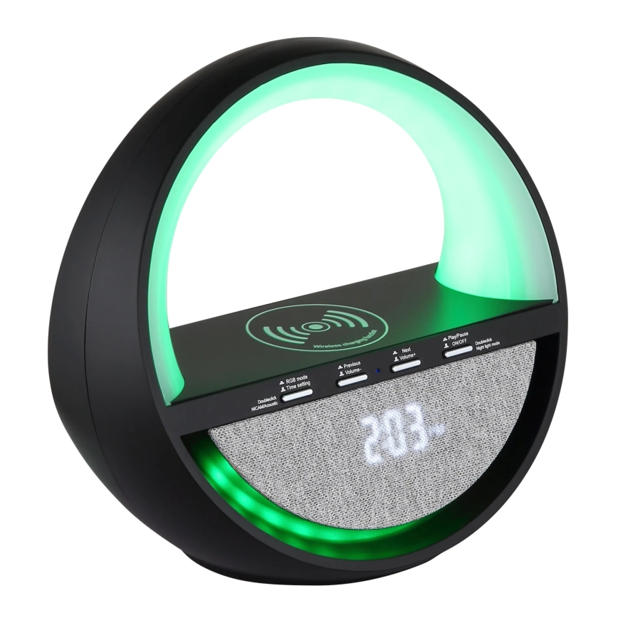 Globo - LED RGB kosketusohjattu ladattava pöytälamppu kaiuttimella LED/3,5W/5V 1800 mAh