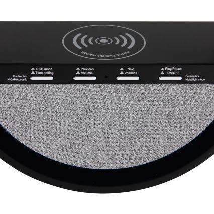 Globo - LED RGB kosketusohjattu ladattava pöytälamppu kaiuttimella LED/3,5W/5V 1800 mAh