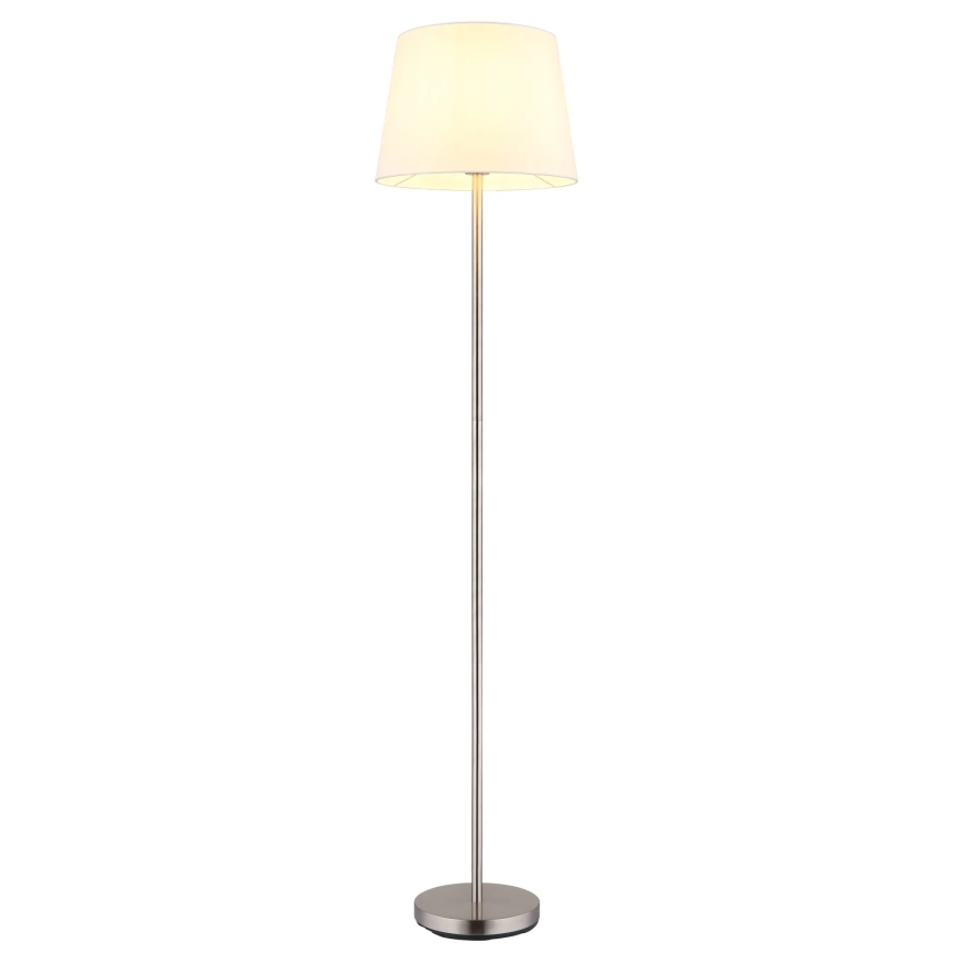 Globo - lattiavalaisin 1xE27/40W/230V valkoinen/mattakromi