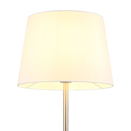 Globo - lattiavalaisin 1xE27/40W/230V valkoinen/mattakromi