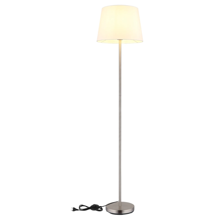 Globo - lattiavalaisin 1xE27/40W/230V valkoinen/mattakromi