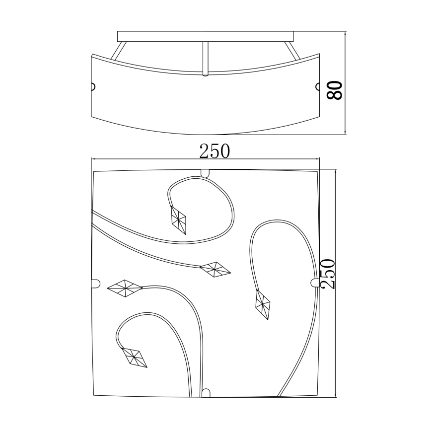 Globo - Kattovalo 1xE27/60W/230V