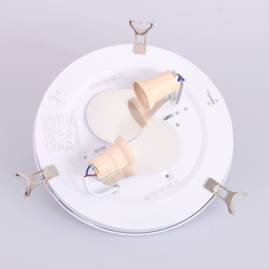 Globo - Kattovalo 2xE27/60W/230V