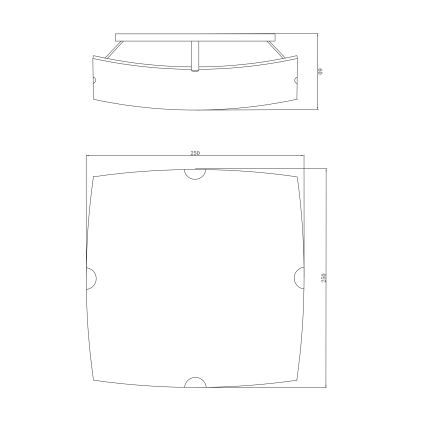 Globo - Kattovalo 1xE27/60W/230V