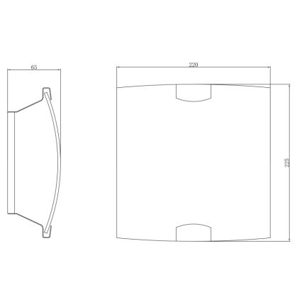 Globo - Seinävalaisin 1xE27/60W/230V