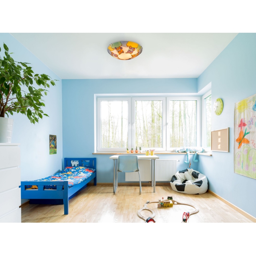 Globo - Lasten kattovalaisin 2xE27ILLU/60W/230V