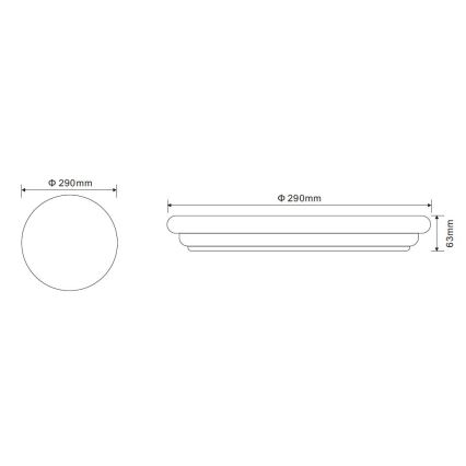 Globo - LED-kattovalaisin LED/20W/230V